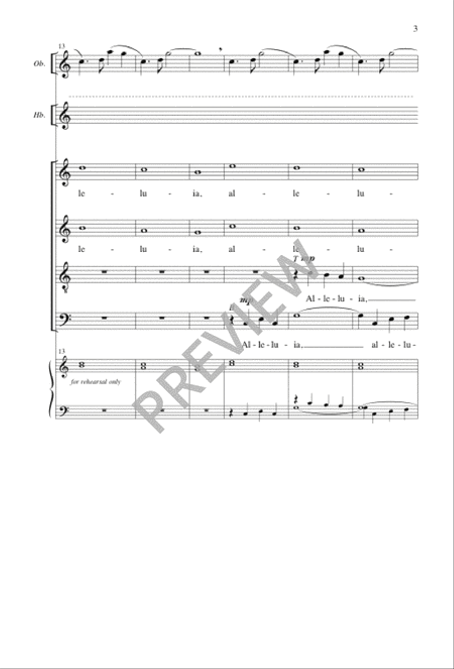 Festival Alleluias Festival Alleluias 4-Part scores gallery preview page 3
