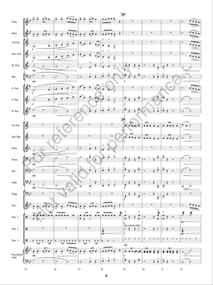 Volcano! Volcano! Concert Band scores gallery preview page 7
