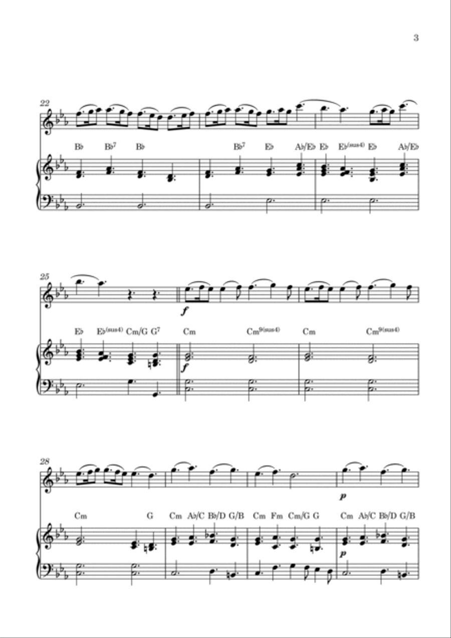 Main Themes from Four Seasons “Spring” Antonio Vivaldi Tiago Cordeiro Chamber Music scores gallery preview page 3