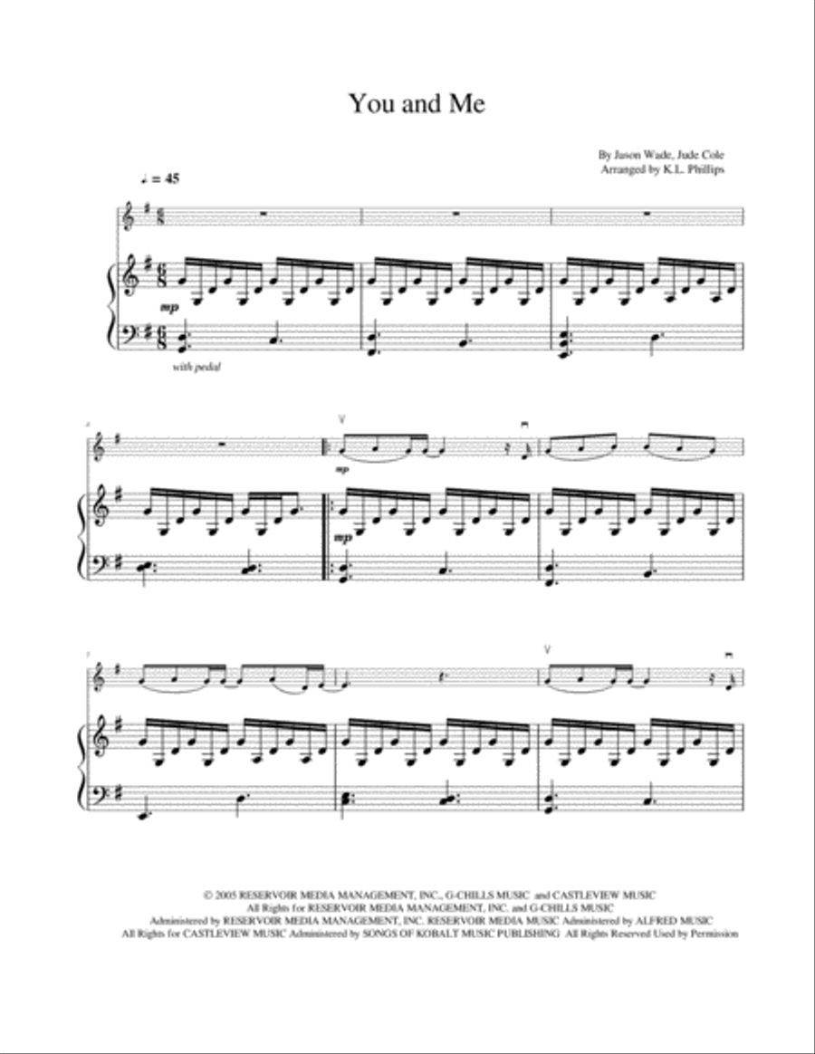 You And Me You And Me Violin Solo scores gallery preview page 2