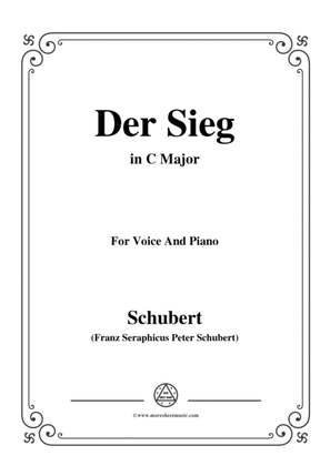 Schubert-Der Sieg,in C Major,for Voice&Piano