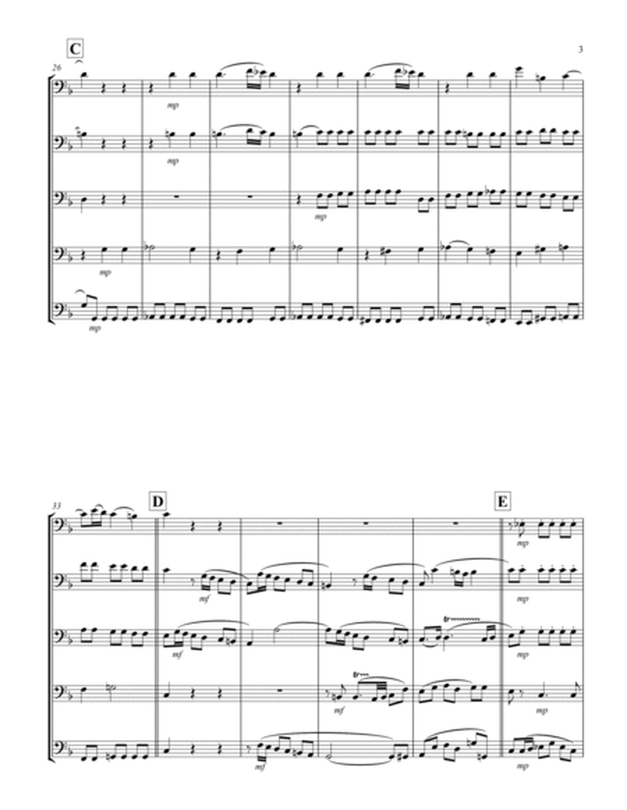Recordare (from "Requiem") (F) (Trombone Quintet)