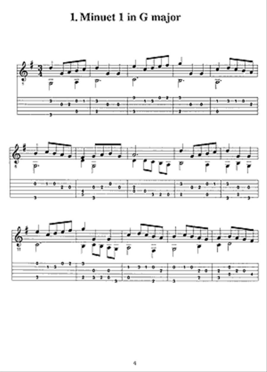 J. S. Bach in Tablature Classical Guitar scores gallery preview page 4