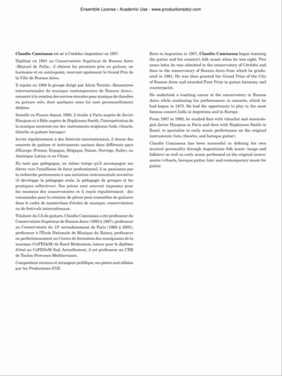 Mis primeros años Mis primeros años Classical Guitar scores gallery preview page 2