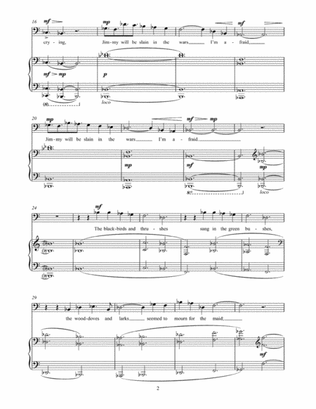 Blackbirds and Thrushes (for bass/baritone and piano)