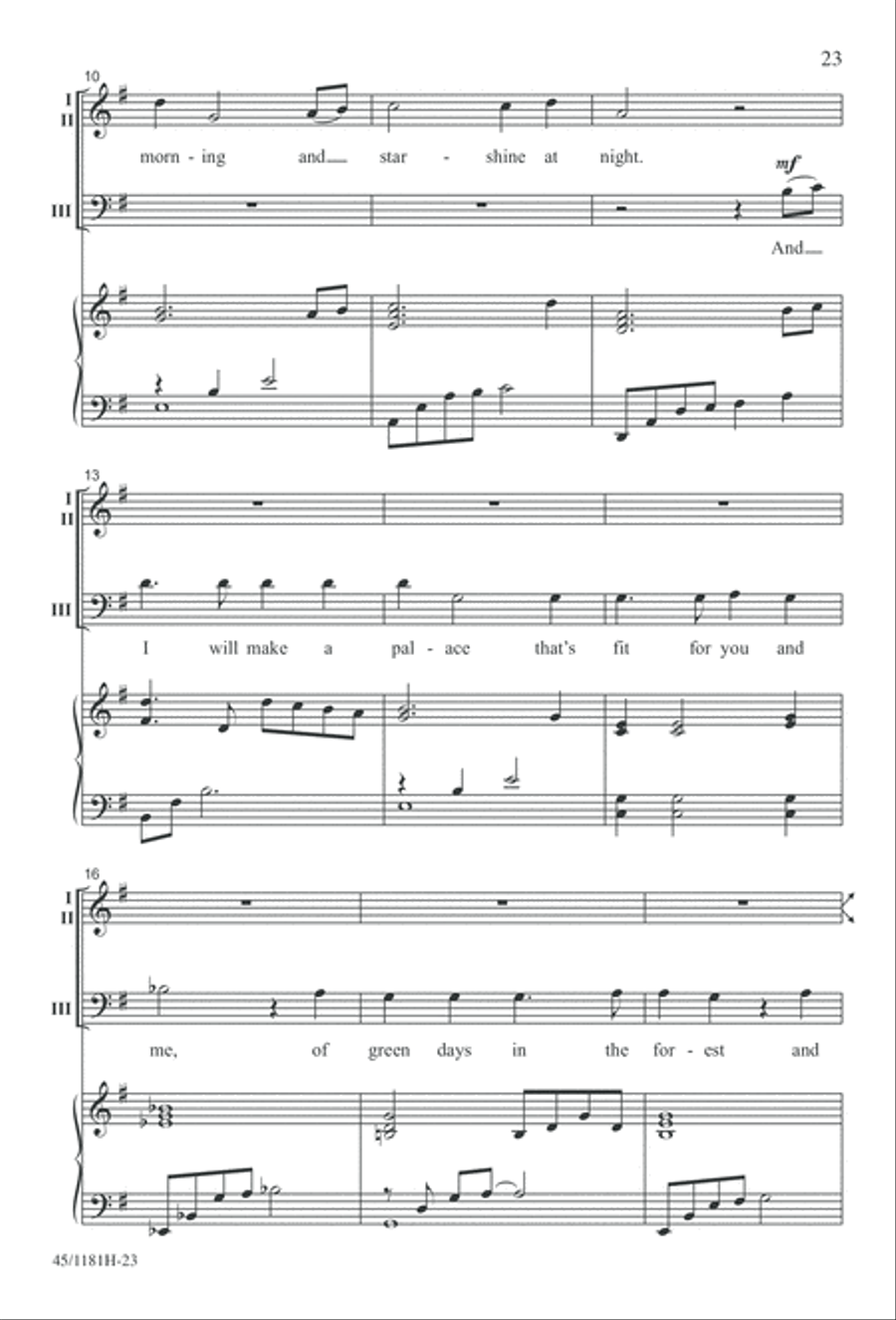 Contemporary Choral Classics 3-Part scores gallery preview page 23