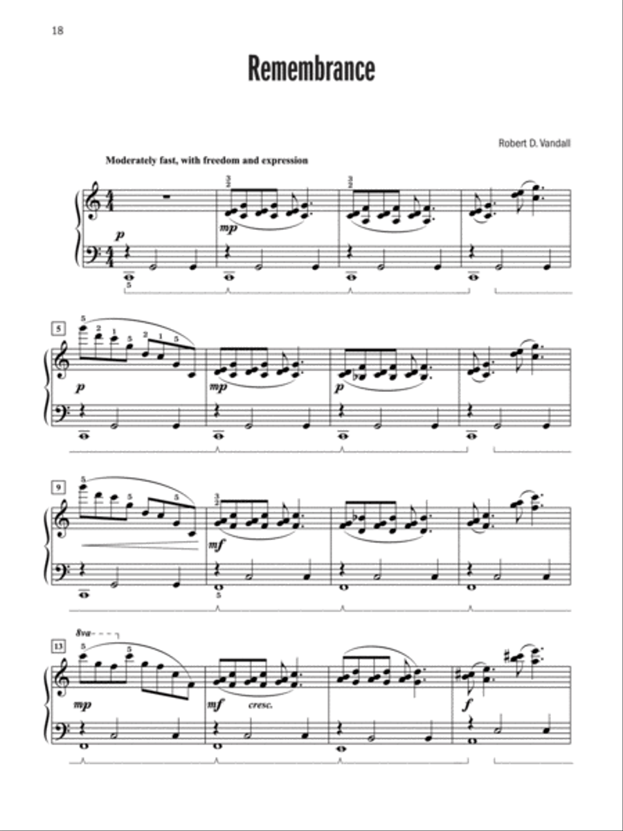 Celebrated Lyrical Solos, Book 5 Piano Solo scores gallery preview page 9