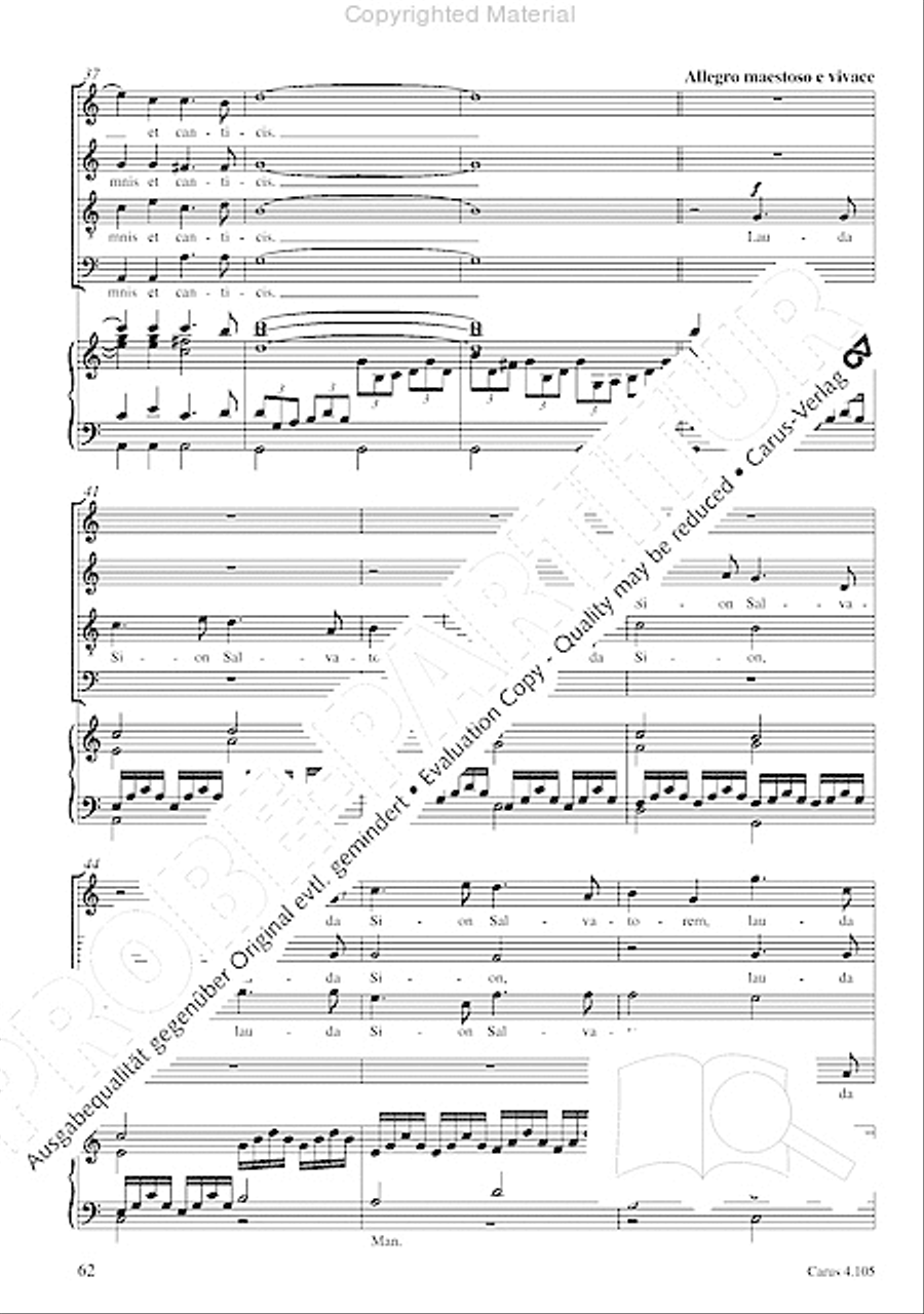 Choral collection Mendelssohn - editionchor Choir scores gallery preview page 63