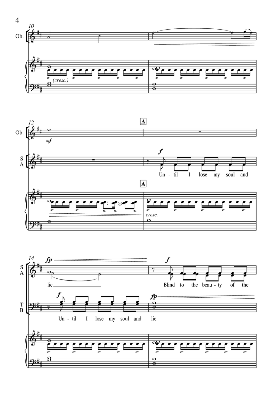 Let Me Love from For a Breath of Ecstasy 4-Part scores gallery preview page 3