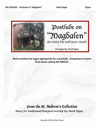 Book cover for Postlude on "Magdalen" (On Christ The Solid Rock I Stand) StA OV00185
