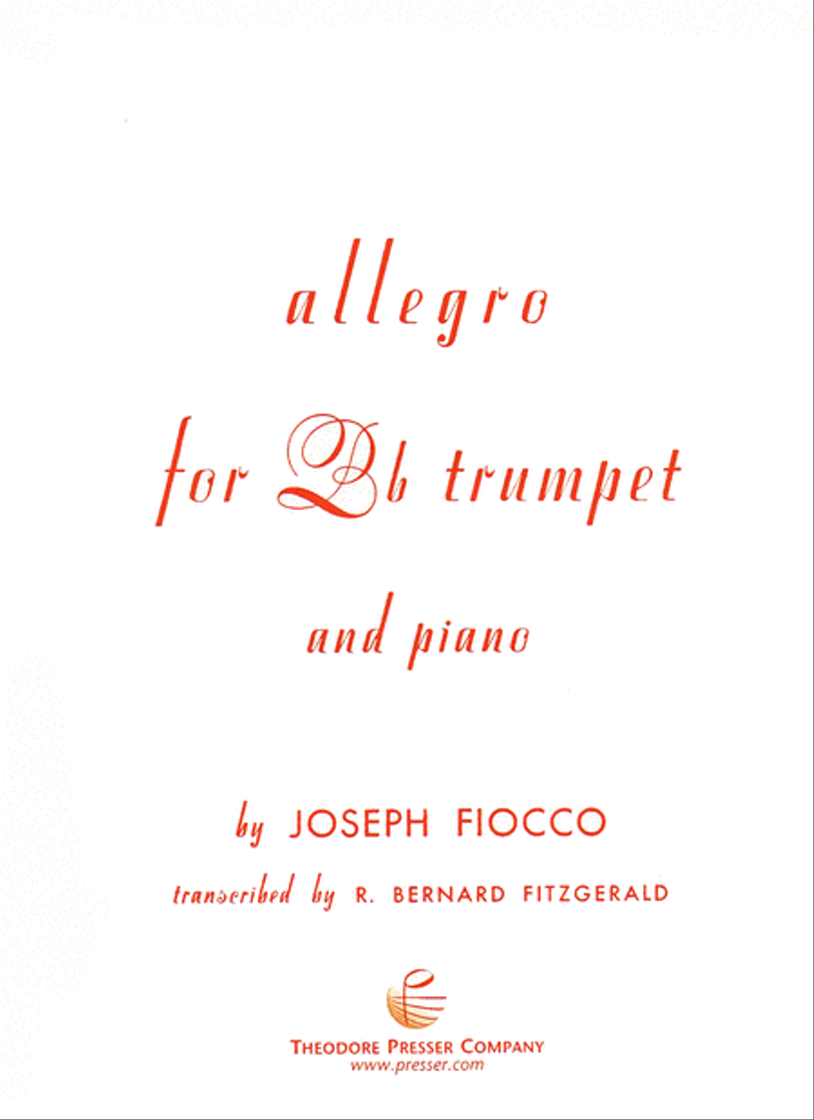 Allegro Allegro Chamber Music scores gallery preview page 1