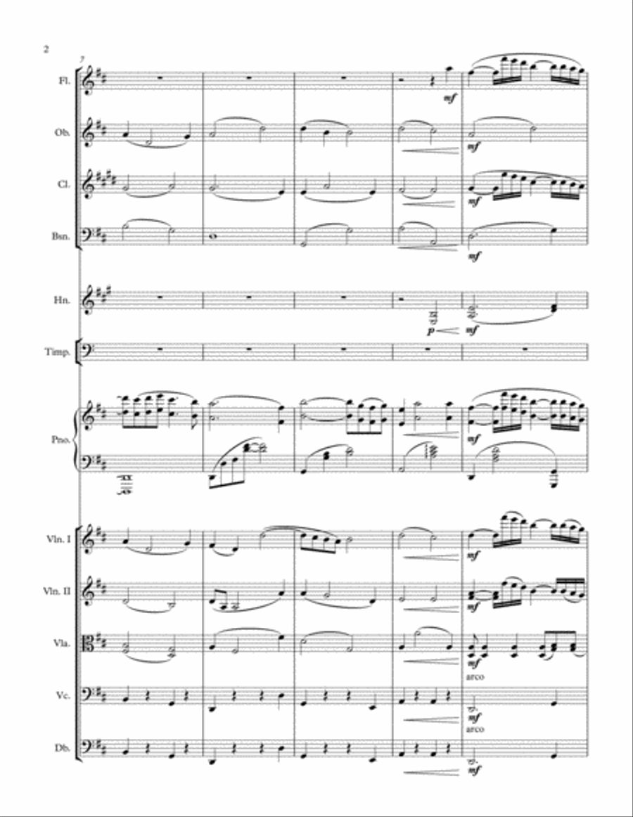 Hachiko (1923-1935) Score and Parts Chamber Orchestra scores gallery preview page 2