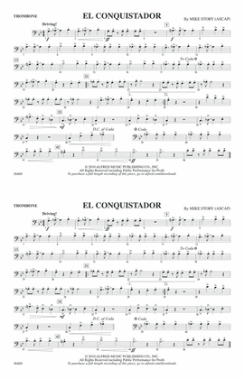 El Conquistador: 1st Trombone