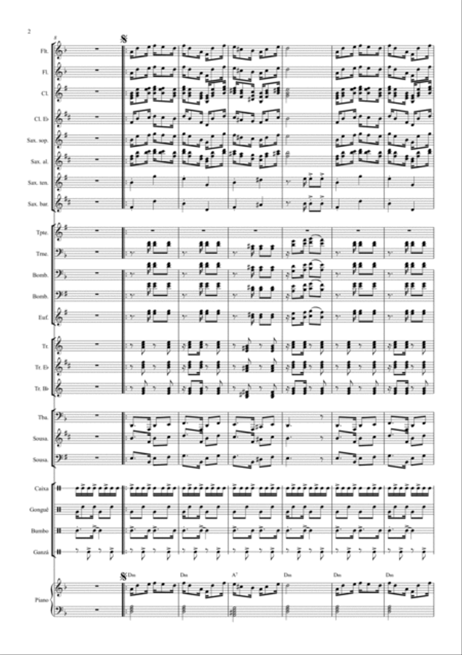 A dança dos Tizius Full Orchestra scores gallery preview page 4