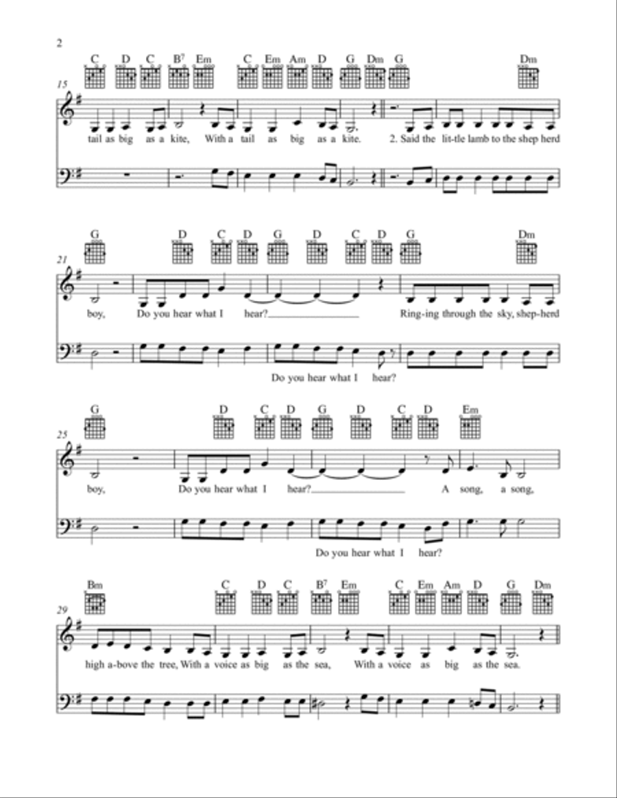 Do You Hear What I Hear Piano scores gallery preview page 3