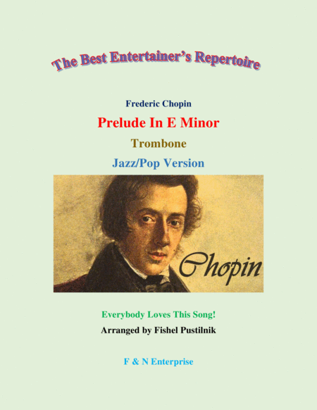 "Prelude In E Minor" by Frederic Chopin for Trombone (with Background Track)-Jazz/Pop Version image number null