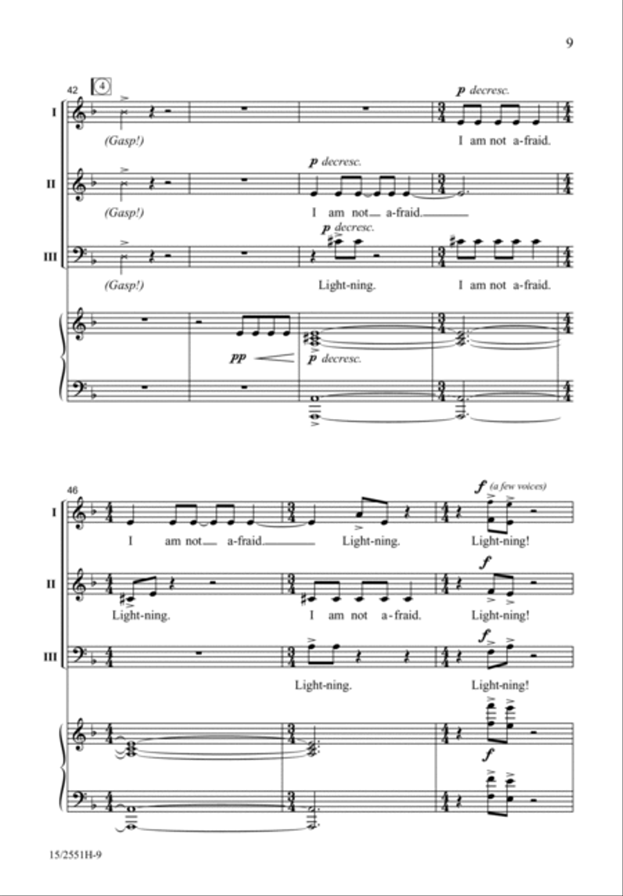 Lightning! (Digital Download) Choir scores gallery preview page 9