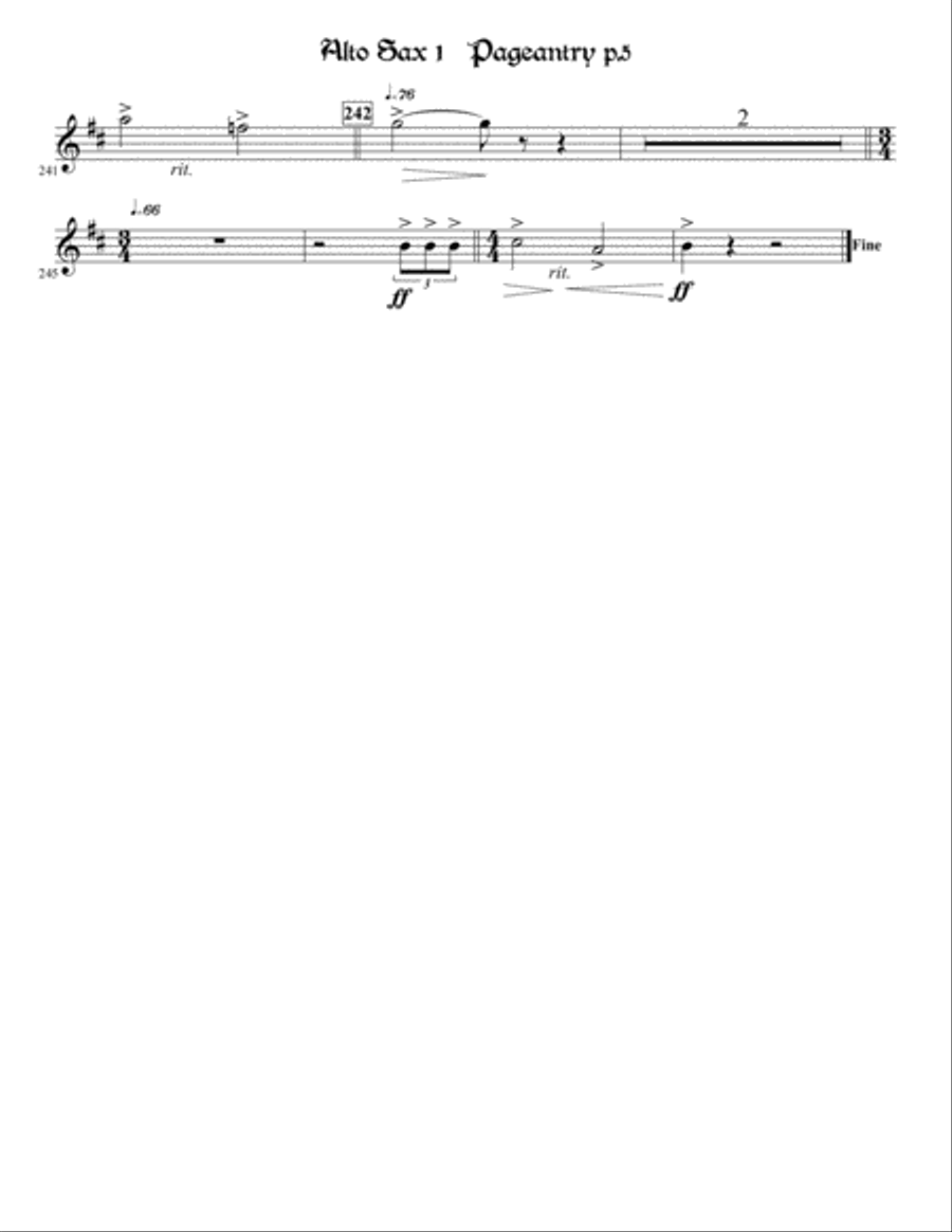 Pageantry Concert Band scores gallery preview page 5