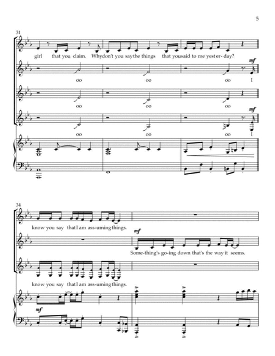 Say My Name SSA scores gallery preview page 5