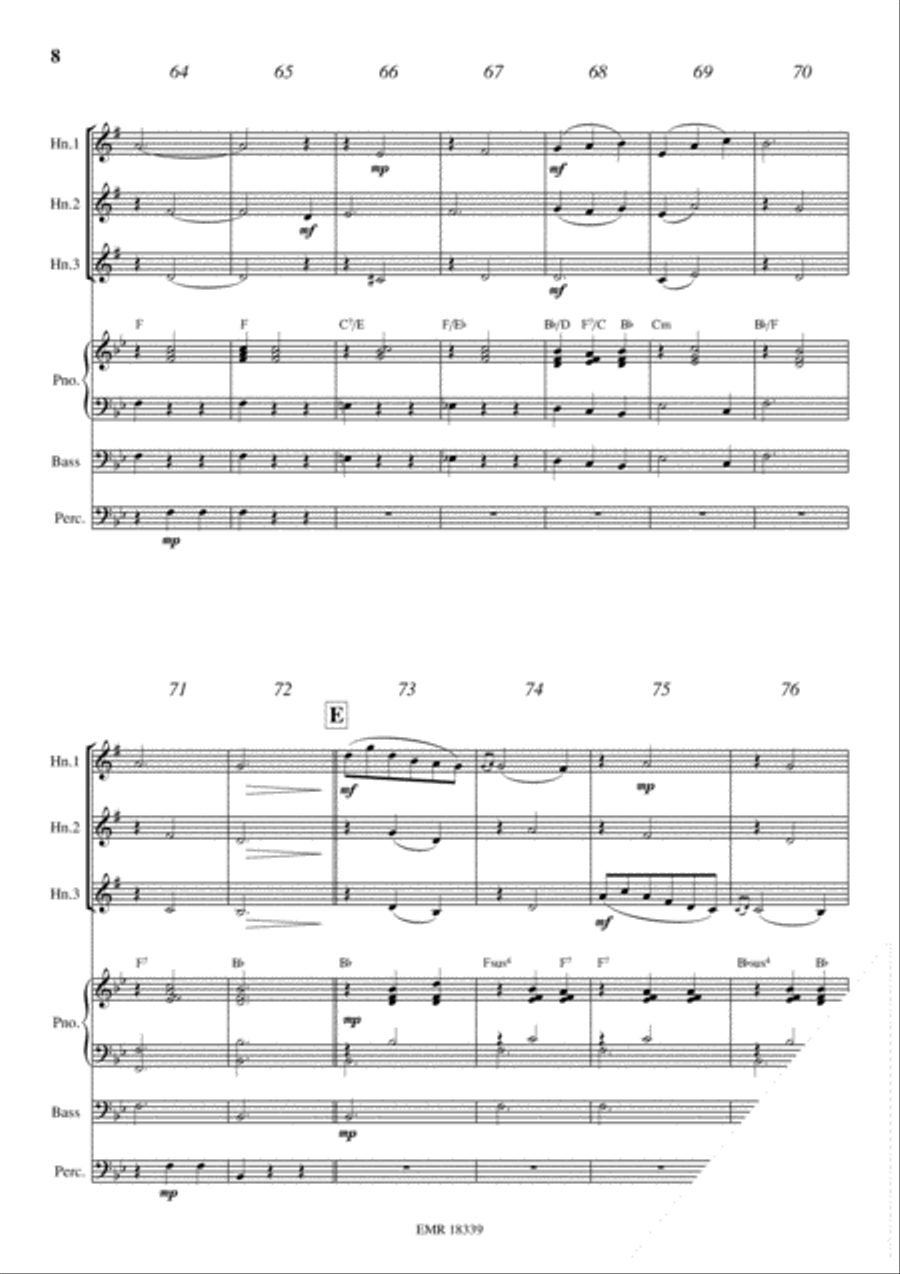 Plaisir d'Amour Horn scores gallery preview page 8