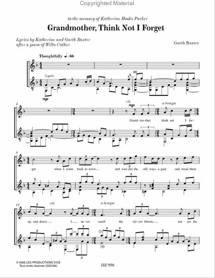 Grandmother, Think Not I Forget Classical Guitar scores gallery preview page 2