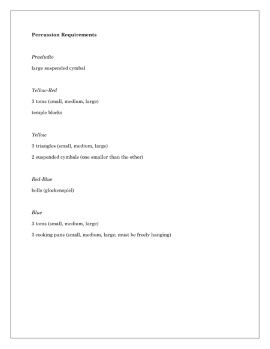 The Emotional Lives of Colors (for trumpet, piano, and percussion) Chamber Music scores gallery preview page 4