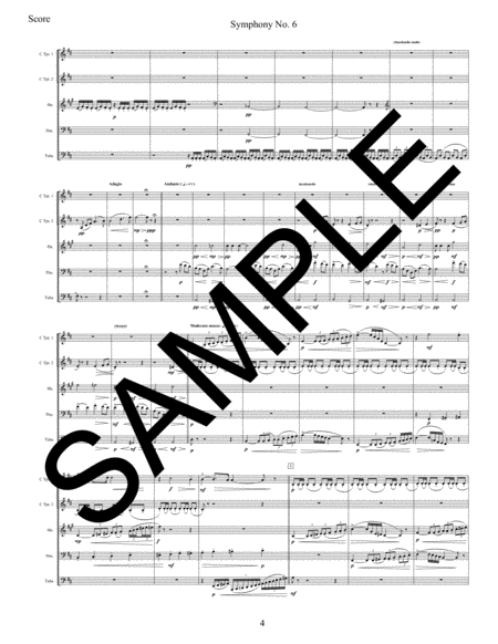 Symphony No. 6 - 1st Movement for Brass Quintet image number null