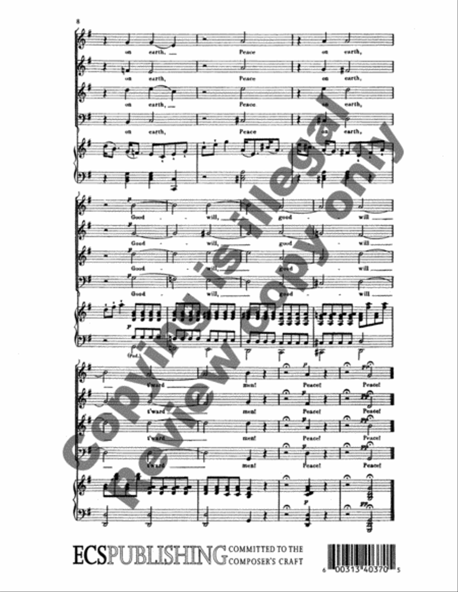 Glory to God in the Highest! 4-Part scores gallery preview page 7