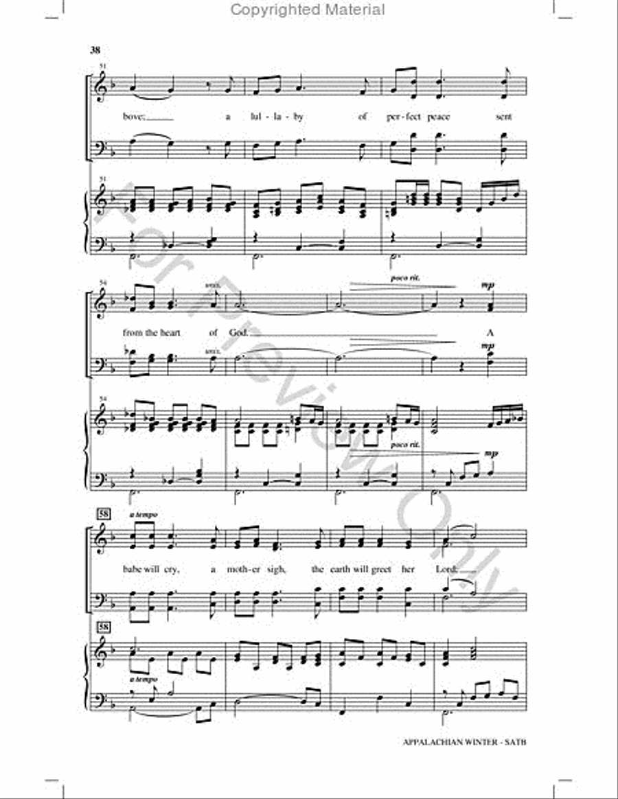 Appalachian Winter Choir scores gallery preview page 37