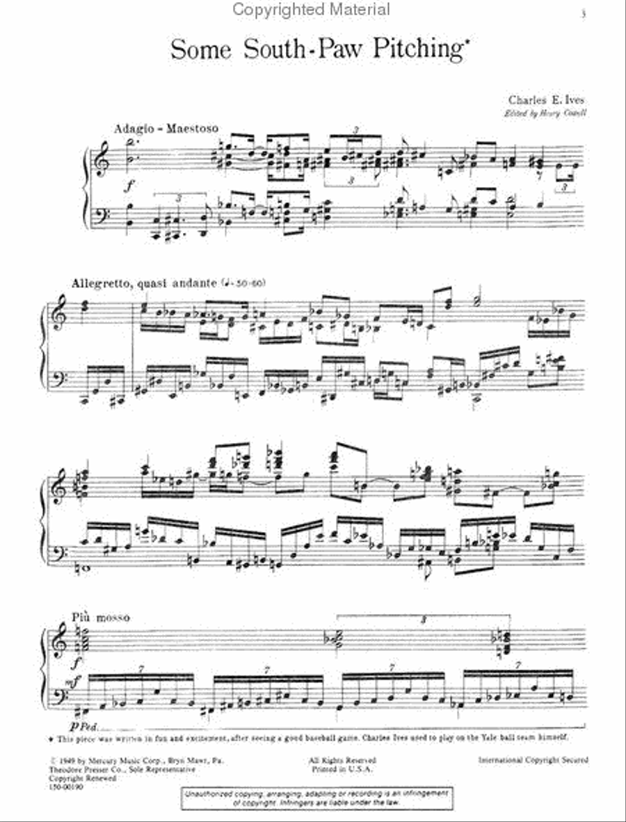 Some South-Paw Pitching Chamber Music scores gallery preview page 2