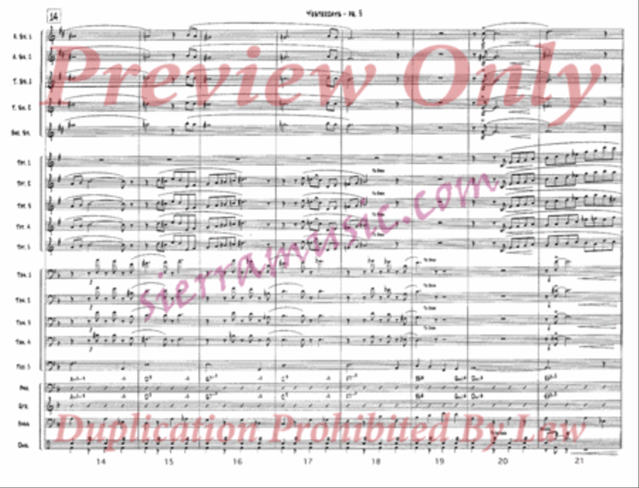 Yesterdays Jazz Ensemble scores gallery preview page 4