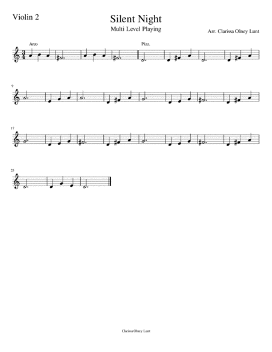 Silent Night Set of Parts scores gallery preview page 6