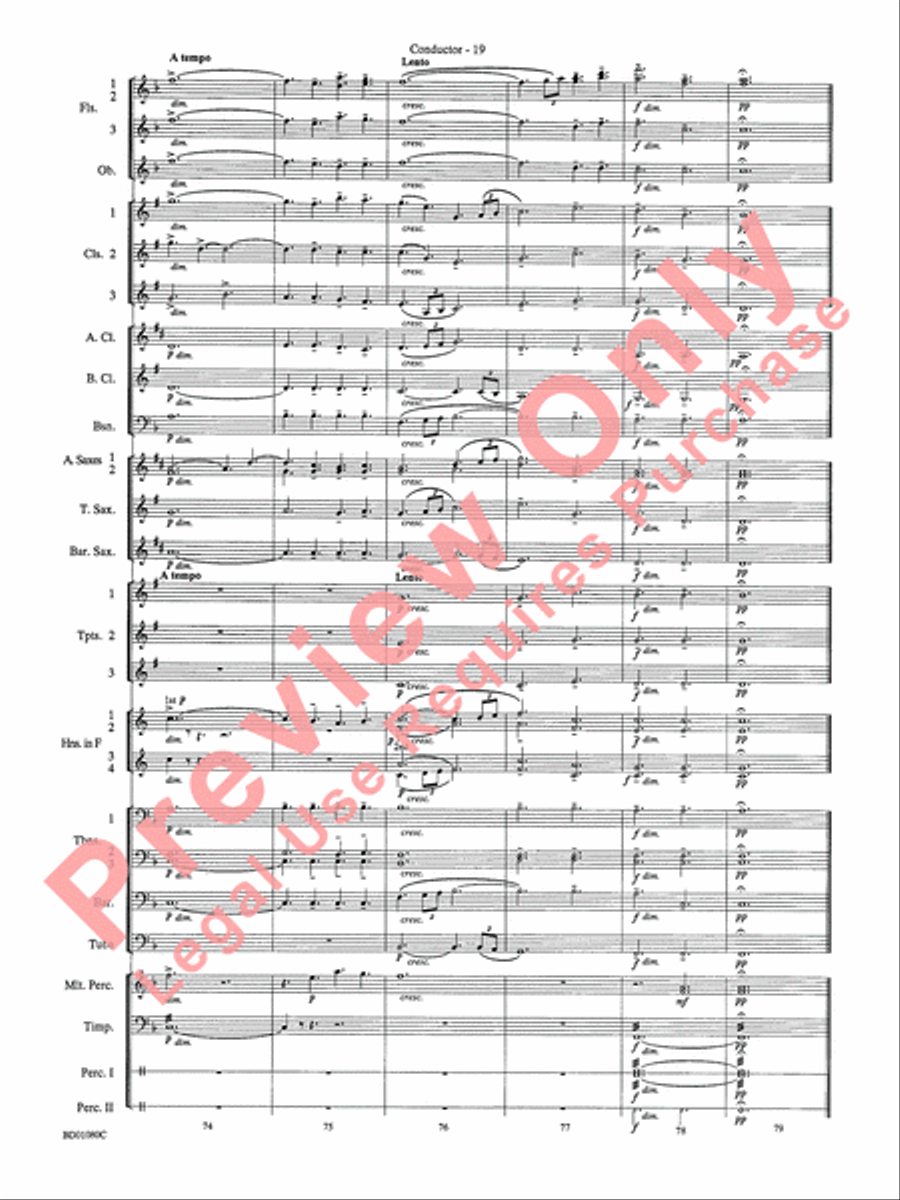 O Holy Night Concert Band scores gallery preview page 21