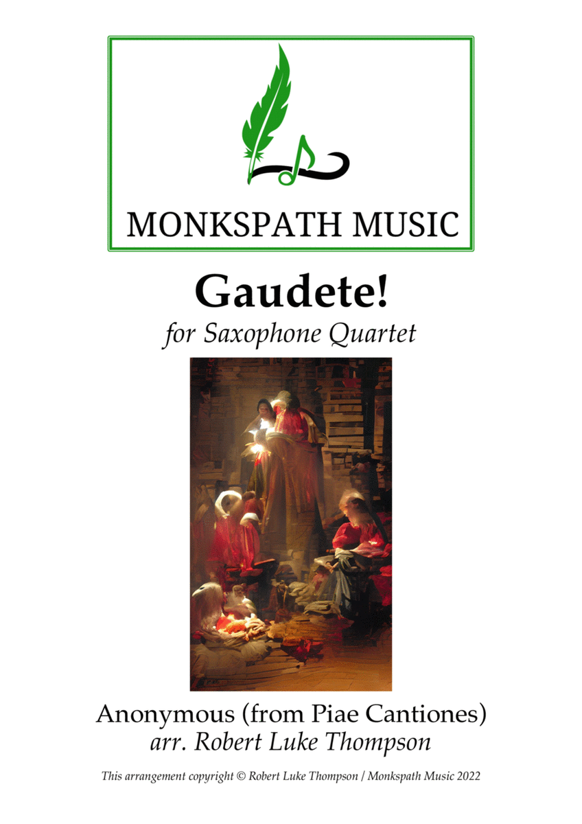 Gaudete for Saxophone Quartet image number null