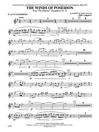 The Winds of Poseidon (from The Odyssey (Symphony No. 2)): E-flat Alto Saxophone