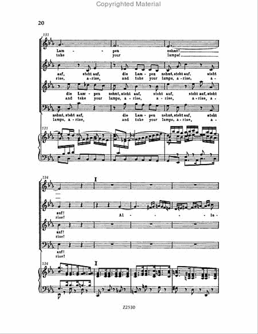 Wachet auf, ruft uns die Stimme, BWV 140 Choir scores gallery preview page 20