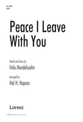 Peace I Leave With You