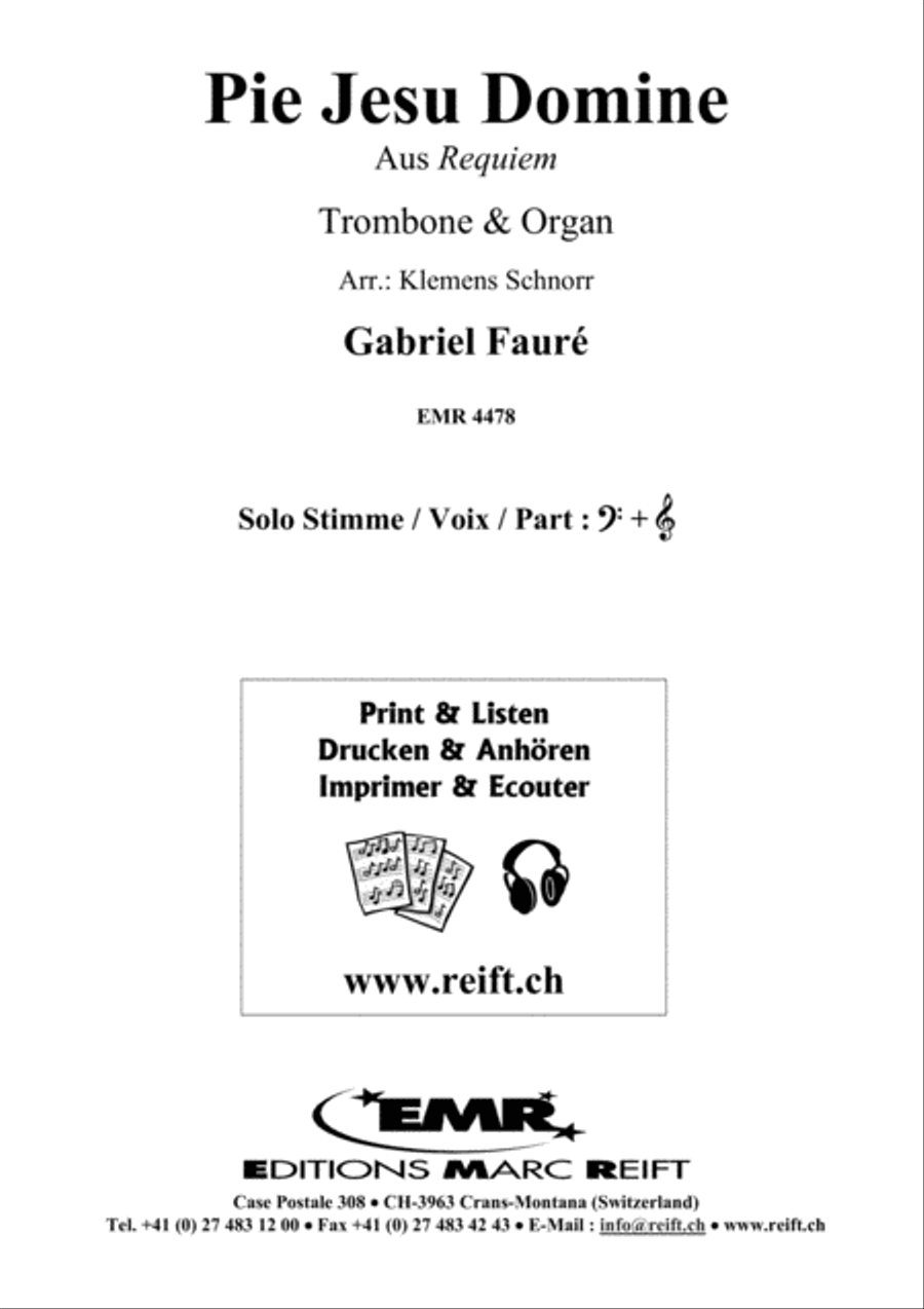 Pie Jesu Domine Pie Jesu Domine Trombone scores gallery preview page 2