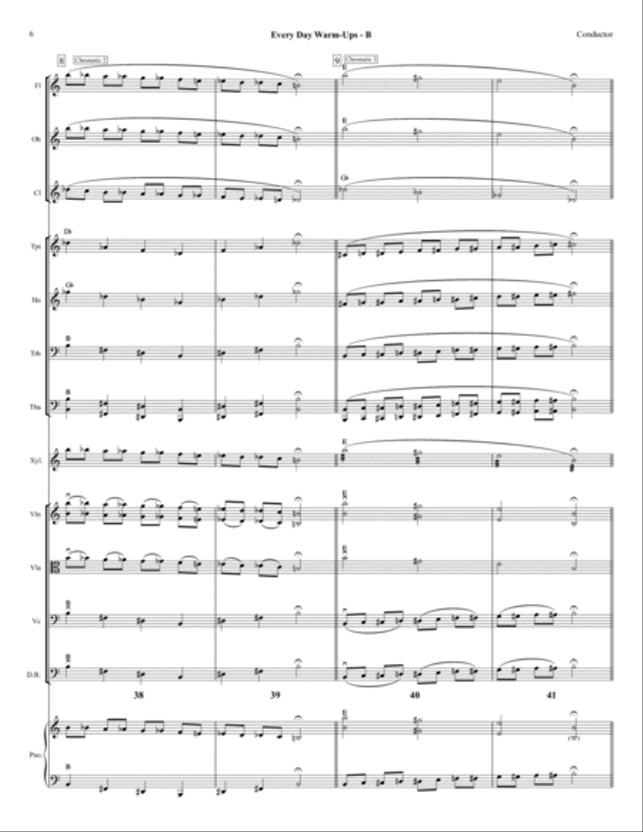 B - Every Day Warm-Ups for Full Orchestra Full Orchestra scores gallery preview page 6