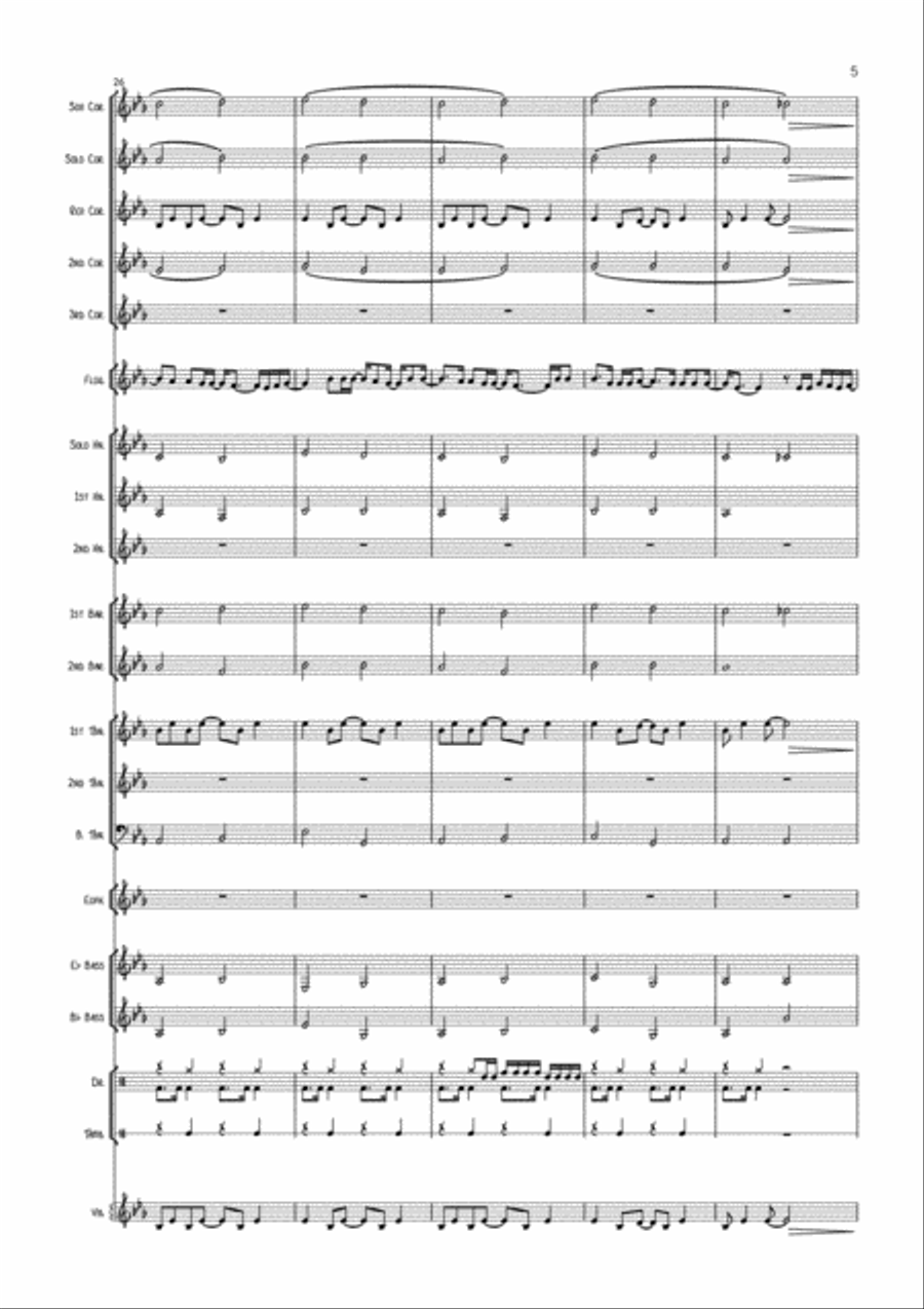 When We Were Young When We Were Young Brass Ensemble scores gallery preview page 5