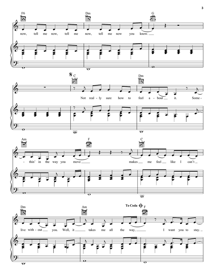 Stay Acoustic Guitar scores gallery preview page 3