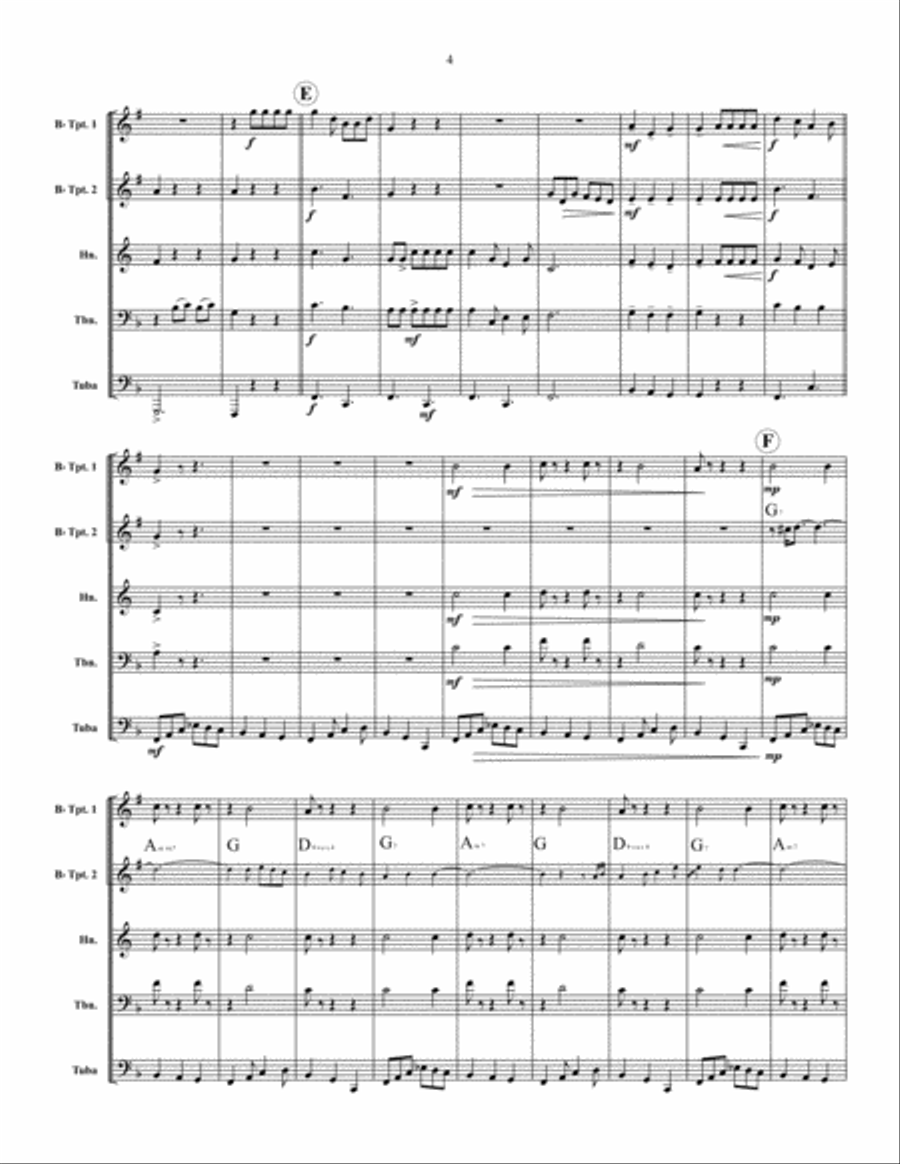 Bocoxe Bocoxe Brass Quintet scores gallery preview page 4