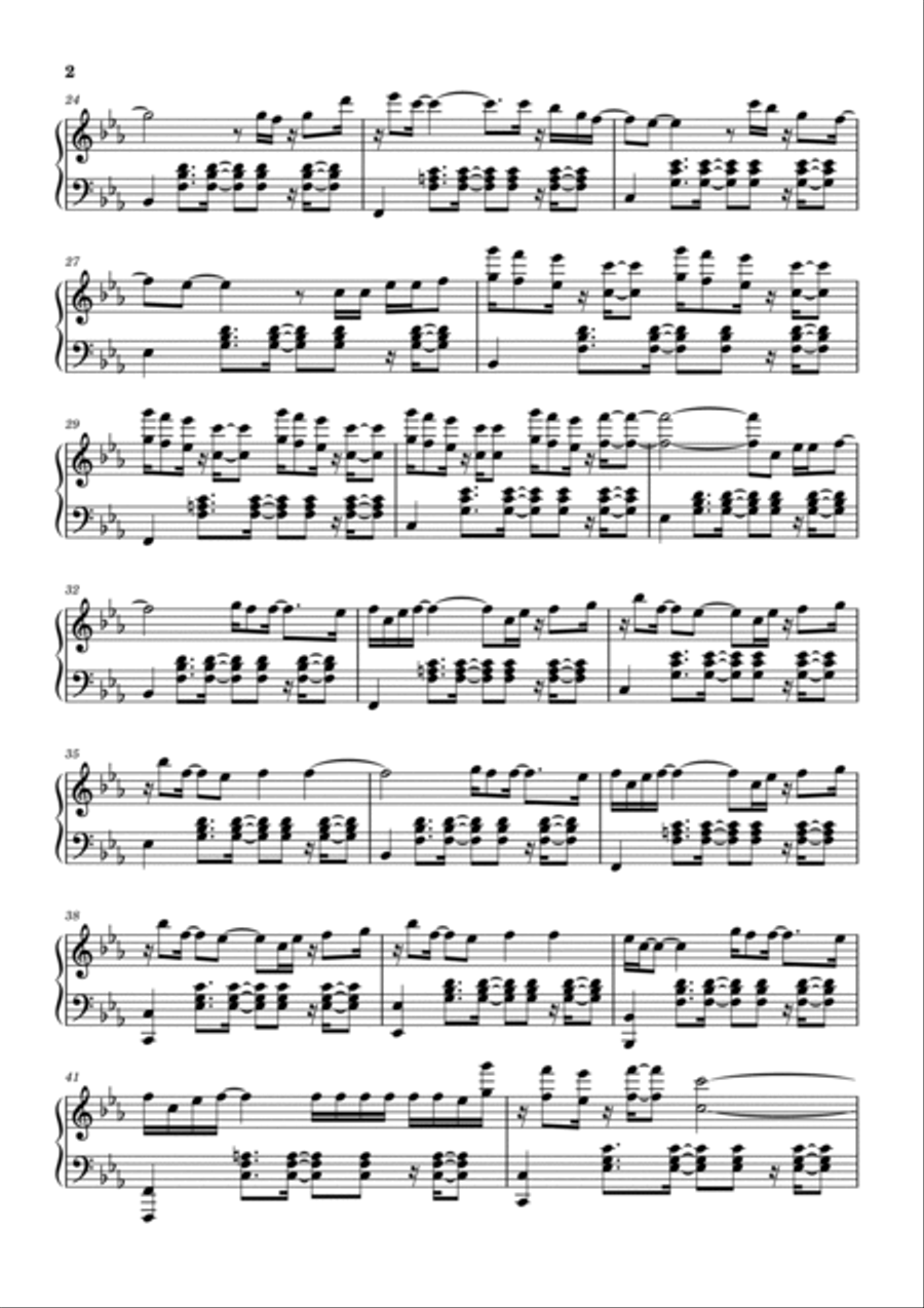 Say Something (feat. Chris Stapleton) Piano Solo scores gallery preview page 2