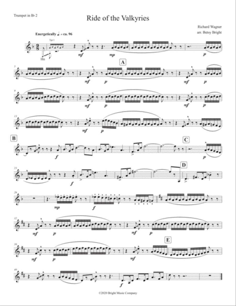 Ride of the Valkyries (Brass Quintet) image number null