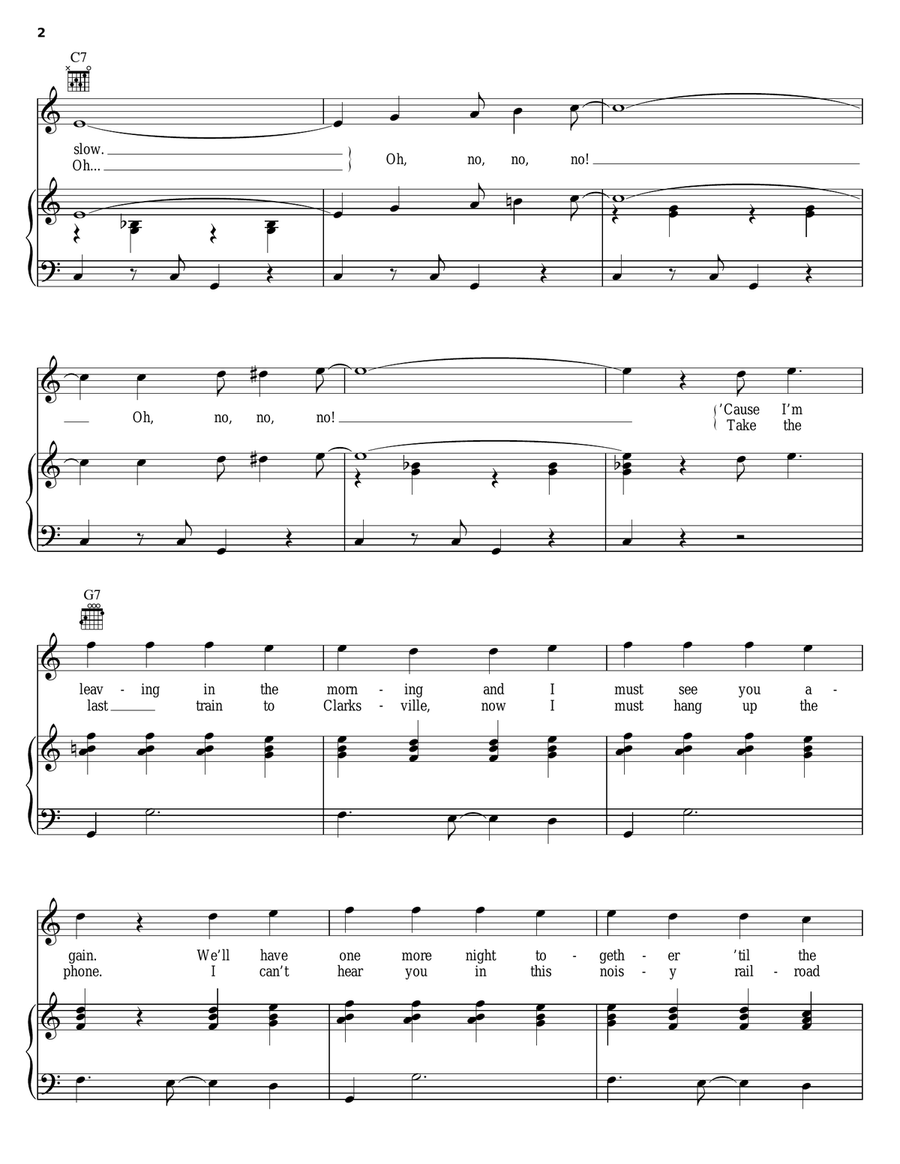 Last Train To Clarksville Piano, Vocal, Guitar scores gallery preview page 2