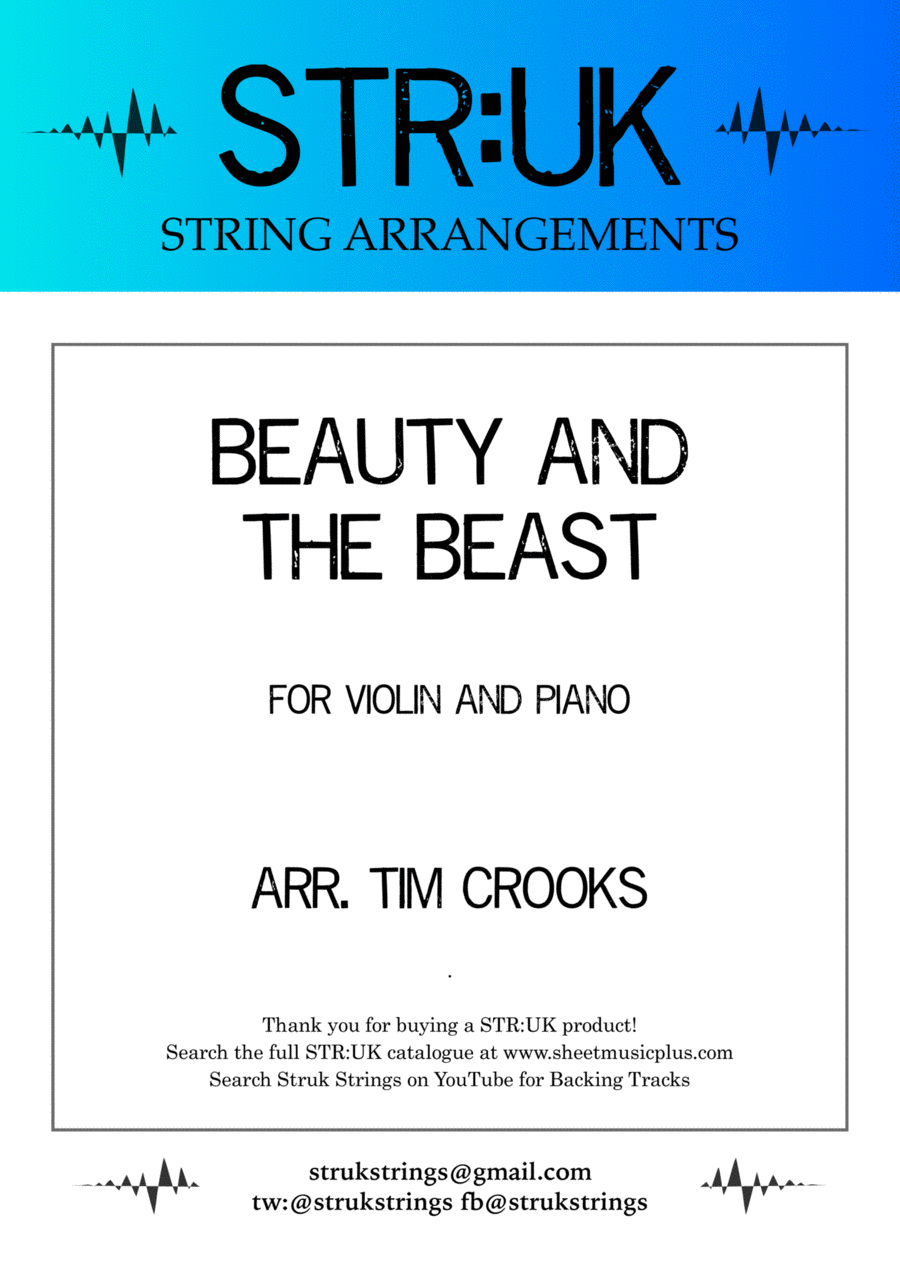 Beauty And The Beast Violin Solo scores gallery preview page 1