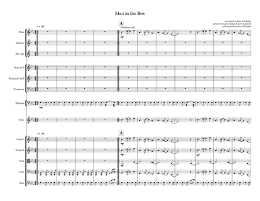 Man In The Box Small Ensemble scores gallery preview page 1