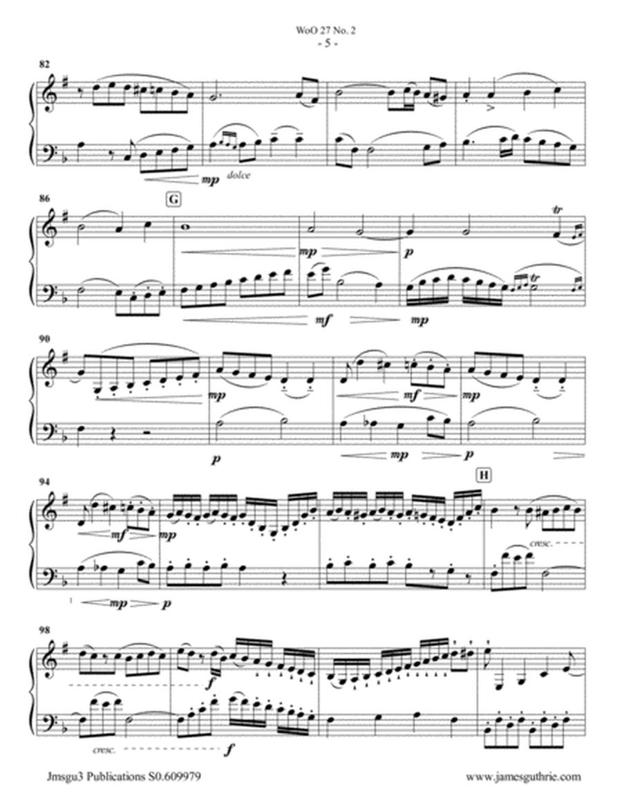 Beethoven: Duet WoO 27 No. 2 for Clarinet & Cello image number null