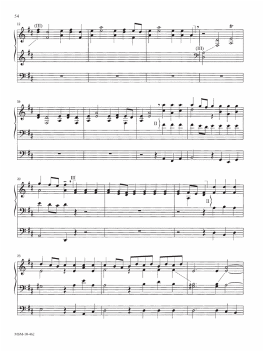 Allegro Maestoso (Water Music) Organ scores gallery preview page 2