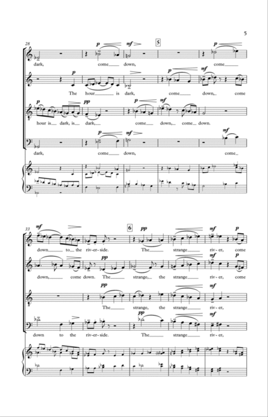 By The River By The River 4-Part scores gallery preview page 4